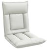 vidaXL Fauteuil de sol Blanc 55 x 61 x 70 cm Simili cuir