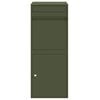 vidaXL Bo&icirc;te de d&eacute;p&ocirc;t de colis Vert olive 41 x 38 x 103 cm Acier
