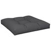 vidaXL Coussins de palette lot de 2 noir tissu