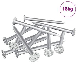 vidaXL Clous pour Bois 100000 pcs Argent&eacute; M&eacute;tал