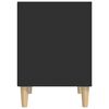 vidaXL Tables de chevet 2 pcs Noir 40x35x50 cm