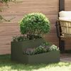 vidaXL Cache-pot de jardin Vert olive 60 x 60 x 50 cm