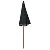 vidaXL Parasol de jardin avec m&acirc;t en acier 240 cm anthracite