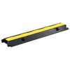 vidaXL Rampe de protection de c&acirc;ble 1 canal caoutchouc 100cm