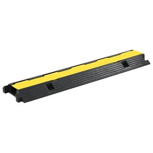 vidaXL Rampe de protection de c&acirc;ble 1 canal caoutchouc 100cm
