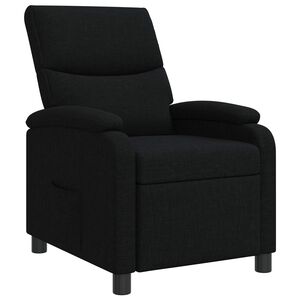 vidaXL Fauteuil inclinable Noir Tissu