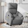 vidaXL Fauteuil inclinable de massage &eacute;lectrique gris fonc&eacute;