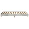 vidaXL Cadre de lit sans matelas gris b&eacute;ton 135x190 cm bois ing&eacute;nierie