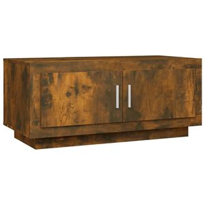 vidaXL Table basse Ch&ecirc;ne fum&eacute; 102x50x45 cm Bois d'ing&eacute;nierie