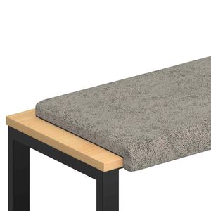 vidaXL Coussin de banc Tissu en su&egrave;de synth&eacute;tique Gris clair