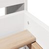 vidaXL Cadre de lit sans matelas blanc 135x190 cm bois de pin massif