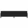 vidaXL Cadre de lit avec matelas Noir 120 x 190 cm tissu