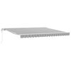 vidaXL Auvent r&eacute;tractable automatique anthracite et blanc 400x300 cm