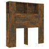 vidaXL Armoire de t&ecirc;te de lit Ch&ecirc;ne fum&eacute; 100x18,5x102,5 cm