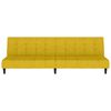 vidaXL Canapé-lit 2 places jaune velours
