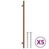 vidaXL Poignées d'armoire 5 pcs bronze 320 mm acier inoxydable