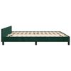 vidaXL Cadre de lit sans matelas vert fonc&eacute; 180x200 cm velours