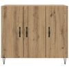 vidaXL Buffet Ch&ecirc;ne artisanal 90 x 32,5 x 80 cm Bois d'ing&eacute;nierie