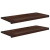 vidaXL Appuis de fen&ecirc;tre 2 pc Marron fonc&eacute; 100 x 40 x 2 cm