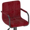 vidaXL Tabouret de bar Rouge bordeaux Velours