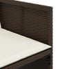 vidaXL Ensemble &agrave; manger de jardin avec coussins 13 pcs marron rotin