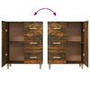 vidaXL Buffet chêne fumé 69,5x34x90 cm bois d'ingénierie