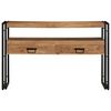 vidaXL Table console Marron 120 x 33 x 75 cm Bois d'Acacia Massif
