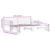 vidaXL Lit de jour et lit gigogne sans matelas 90x200 cm bois massif