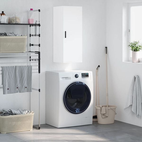 vidaXL Armoire murale blanc 34,5x34x90 cm