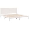 vidaXL Cadre de lit extra long sans matelas 200x210 cm bois massif