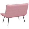 vidaXL Banc rose 110x74x84 cm velours