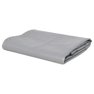 vidaXL B&acirc;che 650 g / m&sup2; 3x4 m Gris
