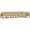 vidaXL Ensemble de canap&eacute;s d'ext&eacute;rieur 6 pcs Naturel et Beige