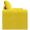 vidaXL Canapé-Lit Jaune 98 x 71 x 83 cm Velours