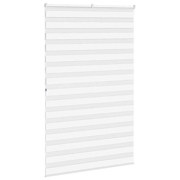 vidaXL Store z&egrave;bre blanc 145x200 cm largeur du tissu 140,9cm polyester