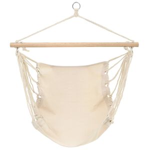 vidaXL Hamac pliable Cr&egrave;me