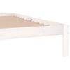 vidaXL Cadre de lit sans matelas blanc bois massif de pin 200x200 cm