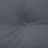 vidaXL Coussin de Dos Gris fonc&eacute; 200 x 24 x 50 cm Velours