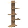 vidaXL &Eacute;tag&egrave;re Murale Flottante Ch&ecirc;ne artisanal 48,5 x 15 x 101 cm
