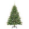 vidaXL Sapin de No&euml;l artificiel avec 150 LED Vert 120 cm PE et PVC