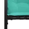 vidaXL Ensemble de meubles d'extérieur avec coussin 4 pcs Turquoise