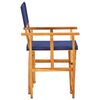 vidaXL Chaise de metteur en sc&egrave;ne bois massif d'acacia bleu