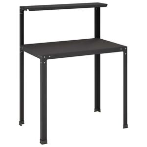 vidaXL Table de rempotage 80 x 50 x 104 cm Acier enduit de poudre Noir