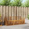 vidaXL Ensembles de canap&eacute;s 3 pcs Naturel Bois d'Acacia Massif