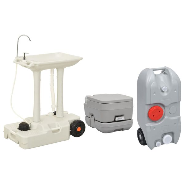 vidaXL Ensemble de toilette support de lavage des mains réservoir eau