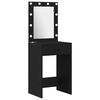 vidaXL Table de Toilette 3 pcs Noir 40 x 41 x 135 cm Bois d'ing&eacute;nierie