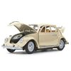 JAMARA Voiture t&eacute;l&eacute;command&eacute; Die-cast VW Beetle 40 MHz 1:18 Blanc cr&egrave;me