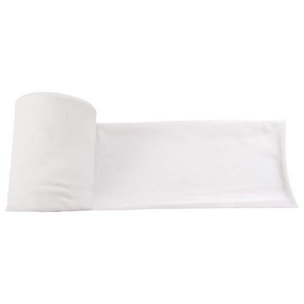 vidaXL Tuyau de Drain Blanc 16 x 5000 cm tissu