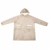 vidaXL Sweat à capuche couverture Beige m Polaire et flanelle