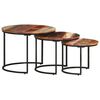 vidaXL Tables gigognes 3 pcs Bois de récupération massif